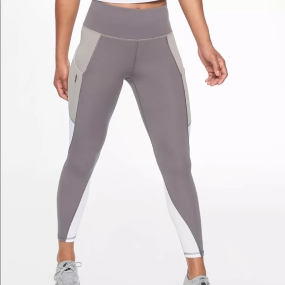 Athleta Up For Anything 7/8 Tight Colorblock Leggings Size Small - Picture 1 of 15